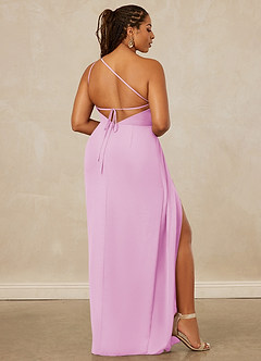 Christian Siriano Bridal for Azazie 1003 Bridesmaid Dresses Candy Pink Sheath One Shoulder Chiffon Dress image9
