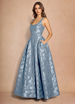 Briac 더스티 블루 맥시 드레스 image3