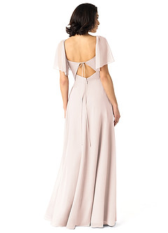 Azazie Chloe Bridesmaid Dresses Rose Petal A-Line Sweetheart Neckline Chiffon Dress image2