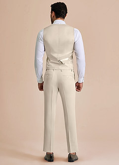 front William Tan Comfort Blend 3-piece suit