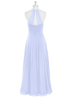 Azazie Ginger Bridesmaid Dresses Lavender A-Line Halter Pleated Chiffon Dress image7