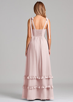 Azazie Anastacia 신부 들러리 드레스 A라인 스윗하트 네크라인 쉬폰 바닥 길이 드레스 image2