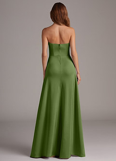 Azazie Wren Bridesmaid Dresses Juniper A-Line Strapless Stretch Satin Convertible Dress image5