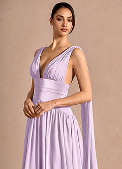 Azazie Frosted Lilac Sleeveless A-Line Evening Dress / Gown Azazie Frosted Lilac Sleeveless A-Line Evening Dress / Gown