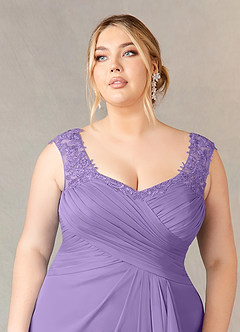 Azazie Edelin Mother of the Bride Dresses Tahiti A-Line Sweetheart Neckline Pleated Mesh Dress image12