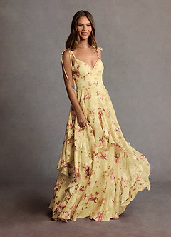 Robe Maxi Jaune Clair Harmony image3