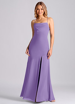 Azazie Grata Brudtärnklänningar Klä av Sjöjungfru i Chiffong Plisserad Tahiti image3