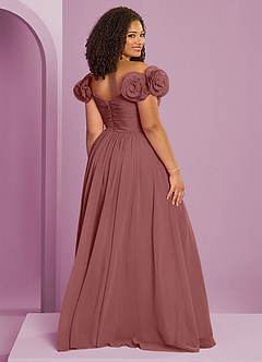 Barbie ♥ Azazie Bridesmaid Dresses Amethyst A-Line Off the Shoulder Chiffon Convertible Dress image10
