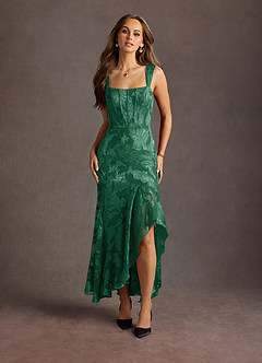 green ruby dress the Ruby Dress 10 / SMOKY BLUE main image 0