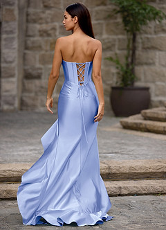 Siren Light Blue Mermaid Prom Dress image2