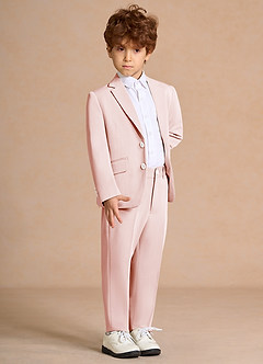 front Oliver Rosa Rubor Traje de 2 piezas para niños