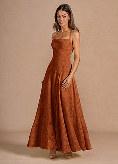 Marlo Rust Corset Prom Dress image5
