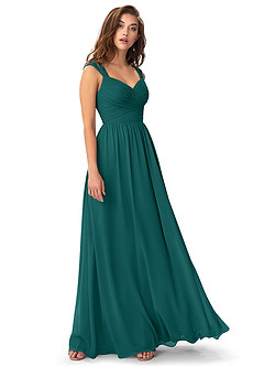 blue green bridesmaid dresses
