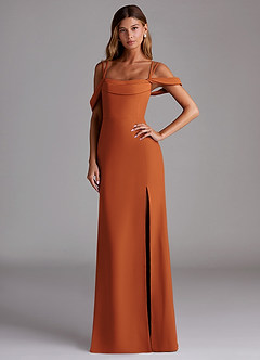 Azazie Callan Kleider zum Anprobieren zu Hause Wandelbar Meerjungfrau-Linie Plissee Chiffon Kleid Staubblau image1