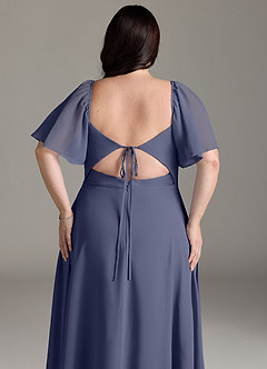 Azazie Chloe Bridesmaid Dresses Stormy A-Line Sweetheart Neckline Chiffon Dress image13