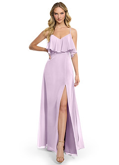 Azazie Jean At-home Try On Dresses Auburn A-Line Chiffon Convertible Dress image1
