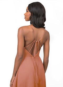 Azazie Everleigh Bridesmaid Dresses MAI TAI A-Line Sweetheart Pleated Chiffon Dress image4