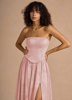 Vestido Rosa Empolvado Largo Isaura image5