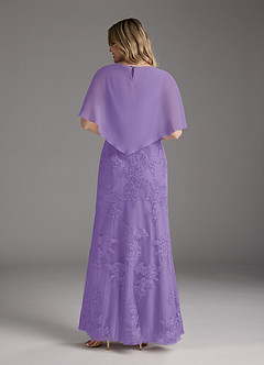 Azazie Whilhelmina vestidos de madre de la novia Vestido de Tahití de Gasa de Corte Sirena con Encaje image6