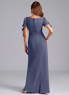 Azazie Pheby Bridesmaid Dresses Stormy A-Line Pleated Chiffon Dress image6
