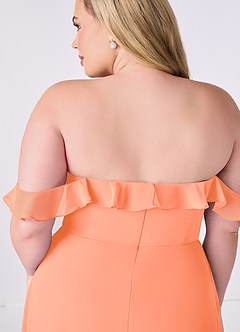 Barbie ♥ Azazie Bridesmaid Dresses Sunset A-Line Off the Shoulder Chiffon Convertible Dress image11
