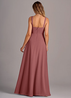Azazie Debra Bridesmaid Dresses Amethyst A-Line with Pockets Chiffon Convertible Dress image6