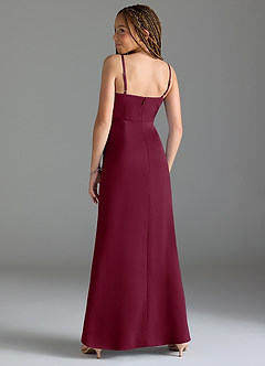 Azazie Maci Junior Klä av Sjöjungfru i Stretch Satin Plisserad image5