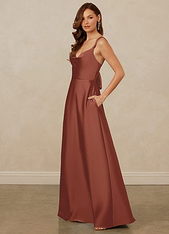 Christian Siriano Bridal for Azazie 1001 Bridesmaid Dresses Auburn A-Line Sweetheart Neckline Stretch Satin Dress image4