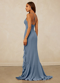 Christian Siriano Bridal for Azazie 1006 Bridesmaid Dresses Twilight Mermaid Ruched Chiffon Dress image2