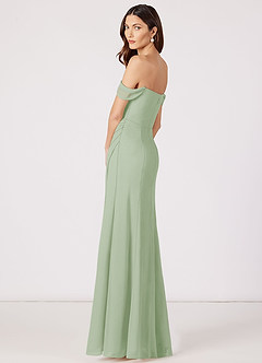 Azazie Jordyn Bridesmaid Dresses A-Line Off the Shoulder Chiffon Floor-Length Dress image3