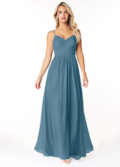 Azazie Lisbon Final Sale Bermuda A-Line Sweetheart Neckline Chiffon Dress image5