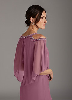 Azazie Junibee Mother of the Bride Dresses Vintage Mauve Sheath Sequins Mesh Dress image5