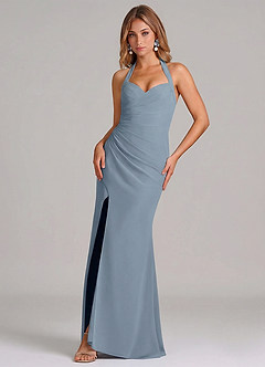 front Pendientes colgantes con alas de mariposa Something Blue