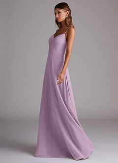 Azazie Marley Bridesmaid Dresses Wisteria A-Line Off the Shoulder Chiffon Convertible Dress image6