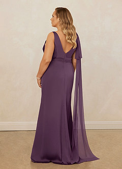 Christian Siriano Bridal for Azazie 1011 Robes de demoiselle d'honneur Robe Sirène en Satin extensible Arc Prune image12