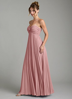 Azazie Tempest Bridesmaid Dresses Dusty Rose Empire Corset Chiffon Convertible Dress image11