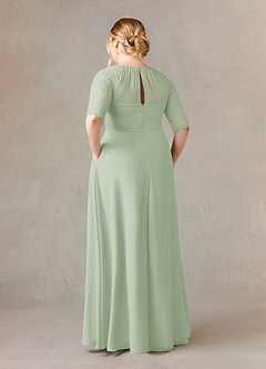 Azazie Barrymore Mother of the Bride Dresses A-Line Scoop lace Chiffon Floor-Length Dress image10