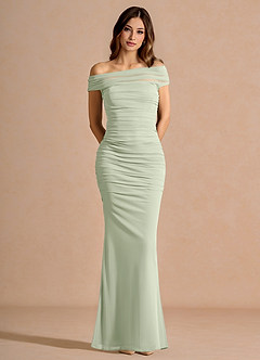 Coraliea Light Green Maxi Dress image3