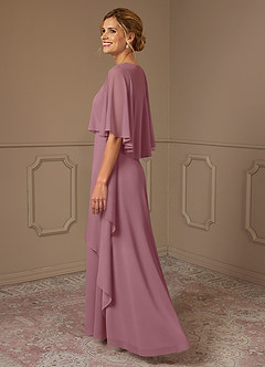 Azazie Bowie Mother of the Bride Dresses Vintage Mauve A-Line Chiffon Dress image3