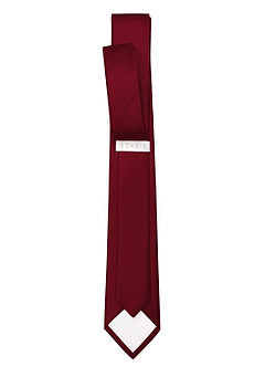 front Matte Satin Skinny Tie