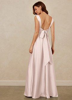Christian Siriano Bridal for Azazie 1001 Bridesmaid Dresses Blushing Pink A-Line Sweetheart Neckline Stretch Satin Dress image5