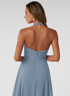 Azazie Tessie Suknie dla druhen Linia A Pofałdowany Szyfon Długość kostki Sukienka image4