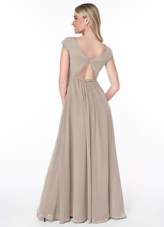 Azazie Jeneva Final Sale Flowy Pleated Chiffon Bridesmaids Dress image2