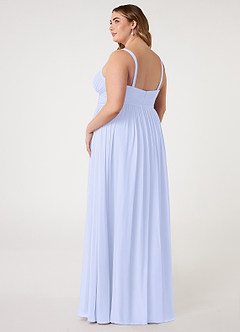 Azazie Chanel Bridesmaid Dresses Lavender A-Line Pleated Chiffon Dress image9