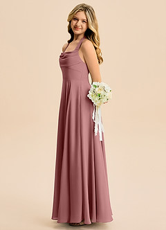 Azazie Kady Junior Desert Rose A-Line Sweetheart Neckline Chiffon Dress image5