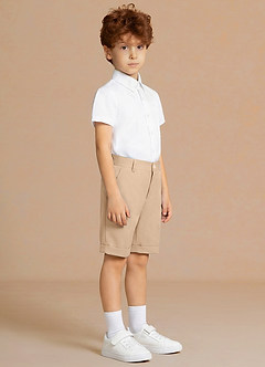 front Milo Short Sleeve Boys Dress Shirt