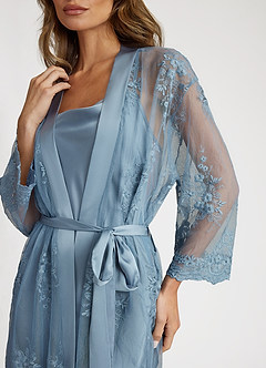 front Sheer Lace Robe