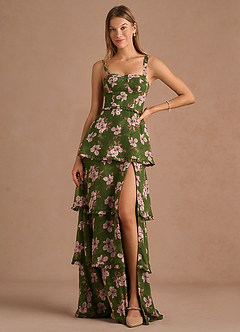 Magnolia Maxi Klänning Green Floral image2