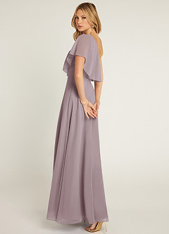 Azazie Lizzy Bridesmaid Dresses Dusk A-Line One Shoulder Chiffon Dress image6