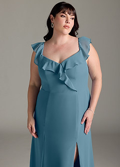 Azazie Sophie Bridesmaid Dresses Bermuda A-Line Off the Shoulder Chiffon Convertible Dress image13